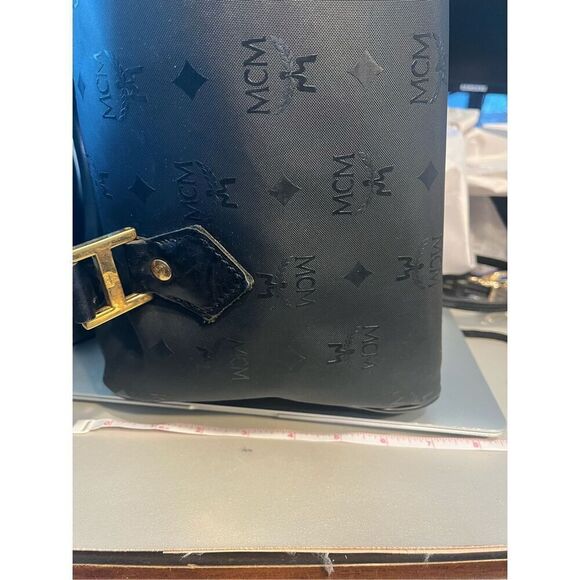 MCM Black Boston Monogram Handbag - Picture 3 of 16